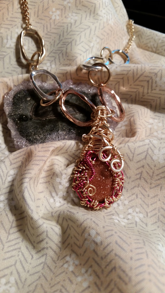 Gold Stone Pendant