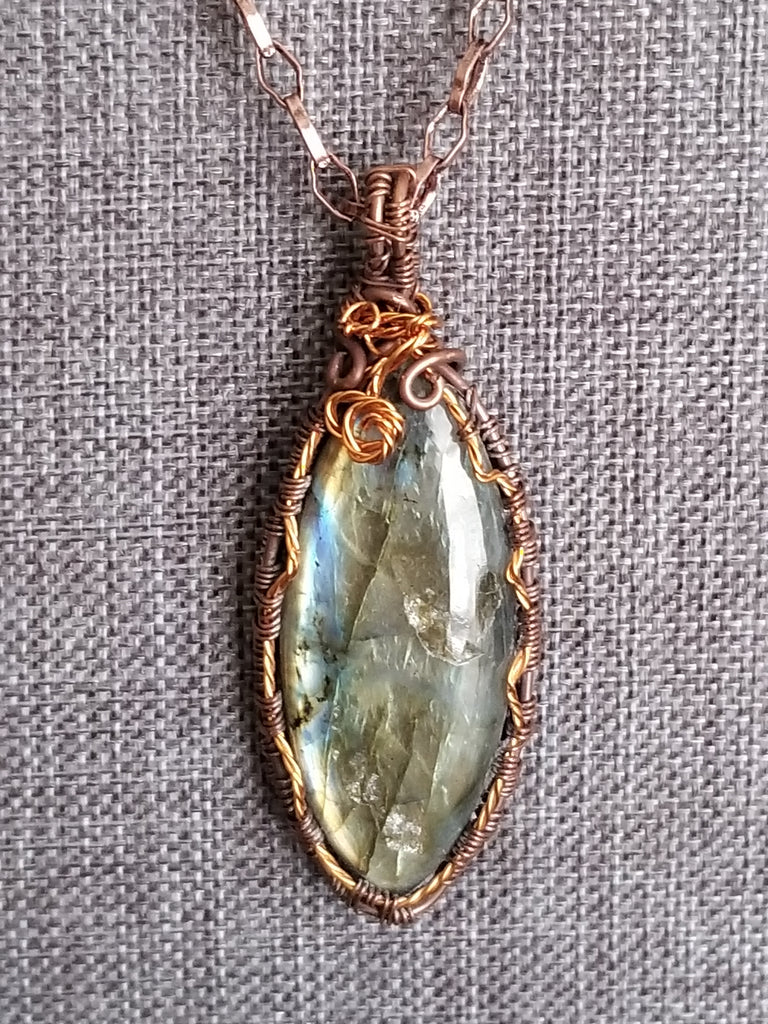 Marquis Labradorite Pendant