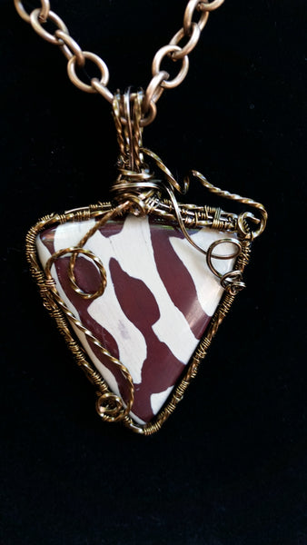 Brown Zebra Jasper Pendant