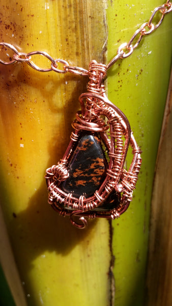 Jasper Copper Pendant