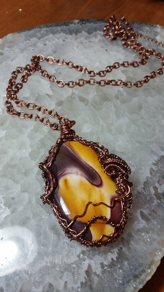 Mookite Pendant in Copper