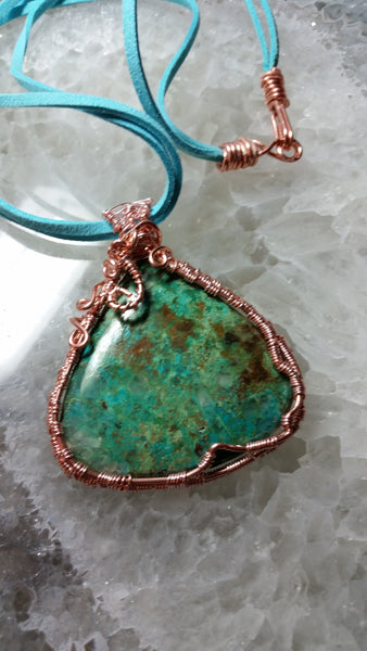 Chrysocolla 114 CT Pendant