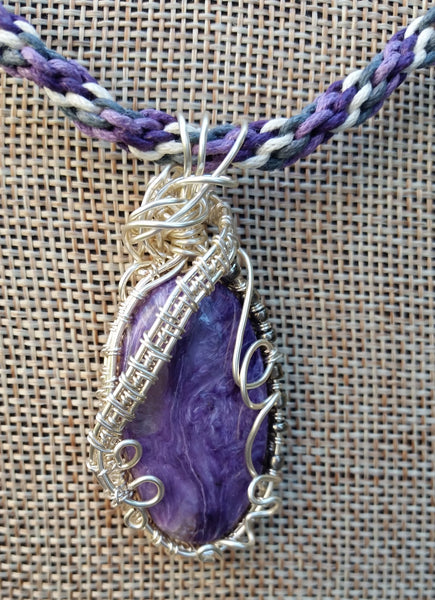 Rare Charoite Pendant