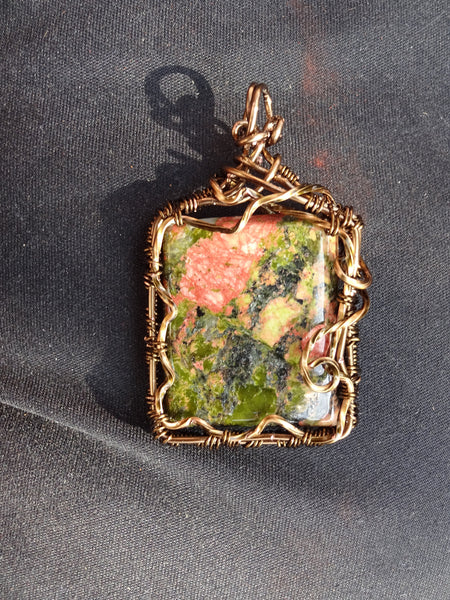 Natural Unikite Stone Pendant